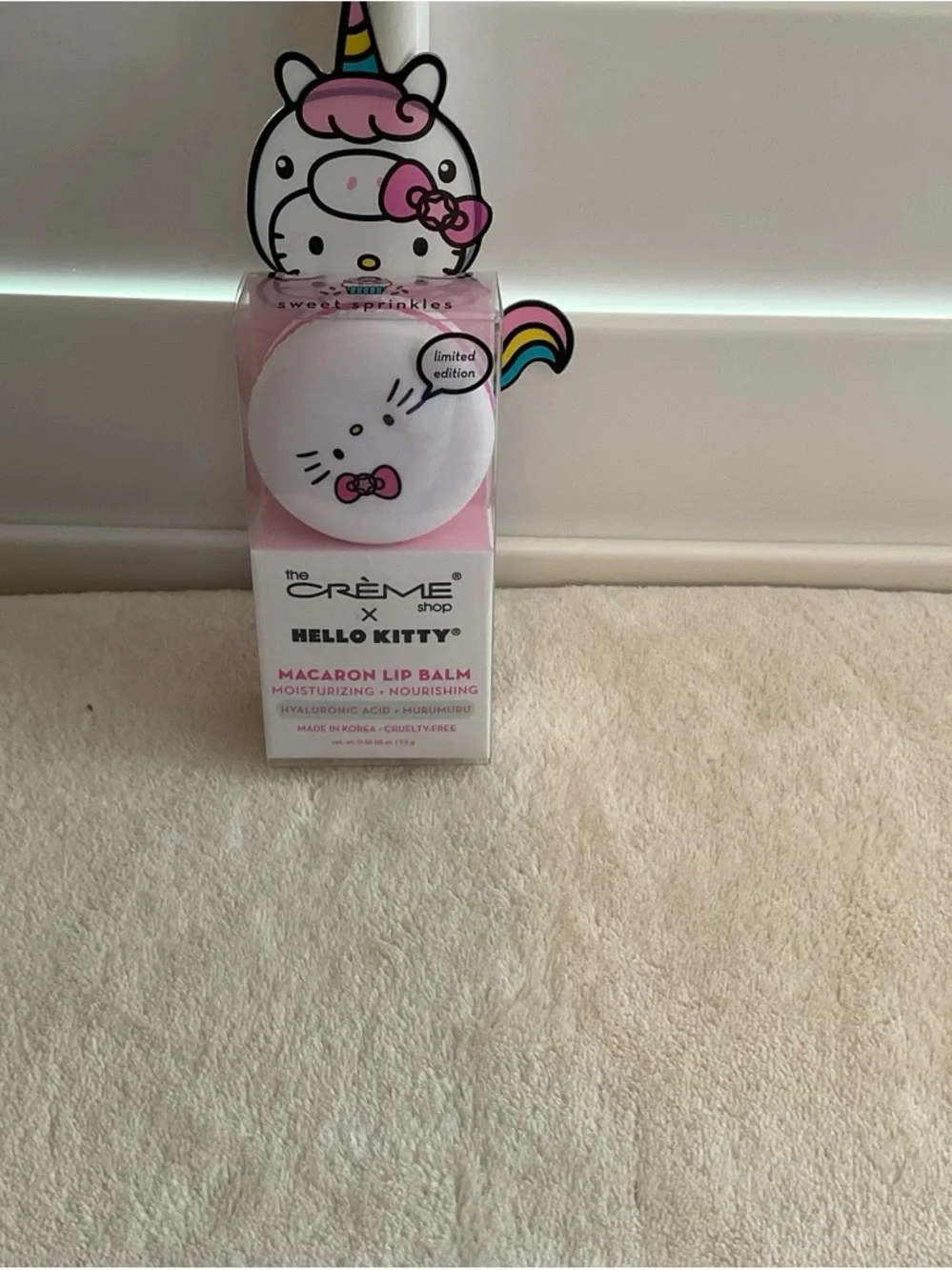 Pink Macaron Lip Balm - Moisturizing & Nourishing